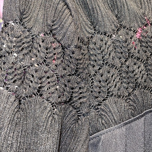 Maurice’s Long dress lace beads sequins mesh light weight designer size XS - Picture 6 of 9